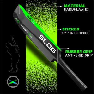 jaspo slog plastic tennis cricket bat full size bat (34 x 4.5 inch) for all age group (slog cricket bat)